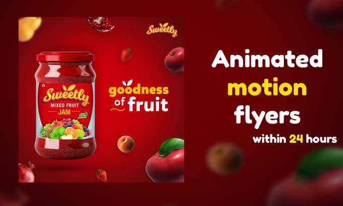 create amazing animated motion flyers within 24 hours