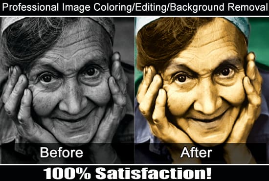 do professional photoshop background removal or changes