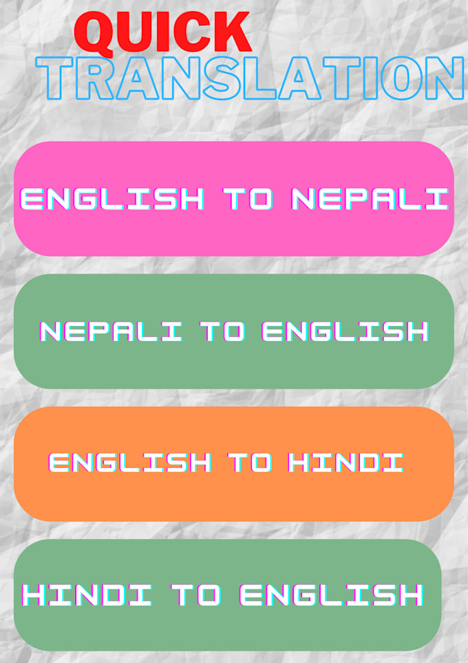 Translate english to nepali and nepali to english by Arunbhandari492