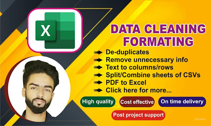 format, visualize and excel data cleaning
