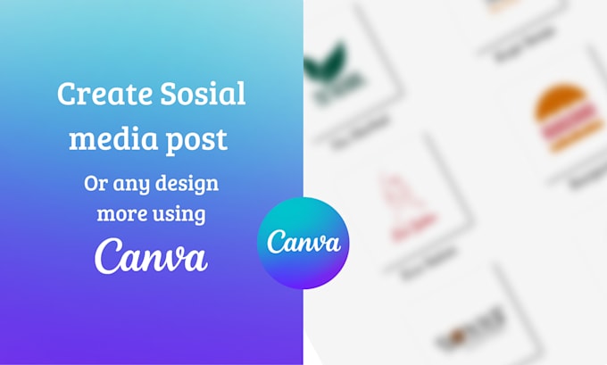 Design design social media post with canva by Agambreen | Fiverr