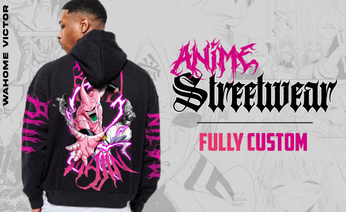 Design aesthetic and edgy anime streetwear t shirt by Chemistryea | Fiverr-demhanvico.com.vn