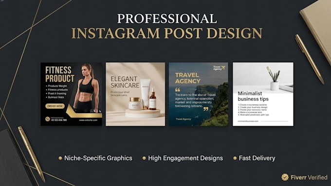 design attractive instagram post graphics