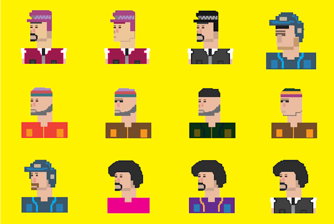 draw unique custom pixel art cryptopunk nft pixel art
