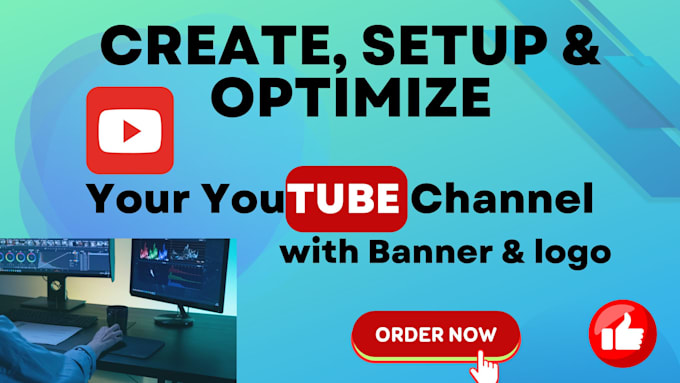 create and setup youtube channel, logo, channel verify