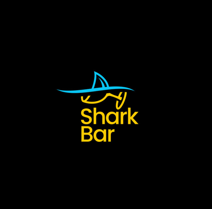 design shark bar logo