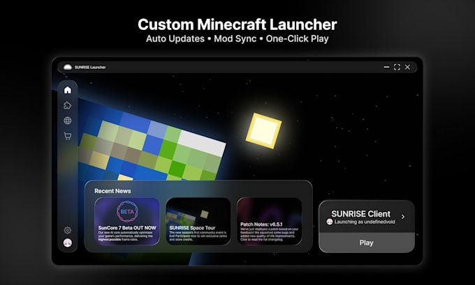build a custom minecraft launcher for your server