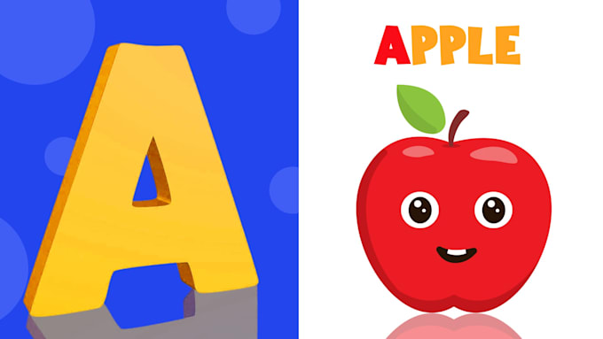 create kids learning animation videos