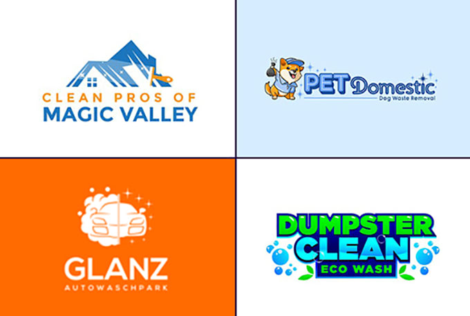 Logo Design Dog Waste Removal Company Make Cleaning