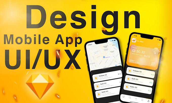 Create high quality mobile app ui ux design with sketch by Azzam_dev ...