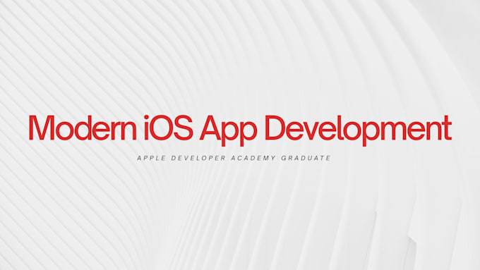 build a clean and modern ios app using swiftui