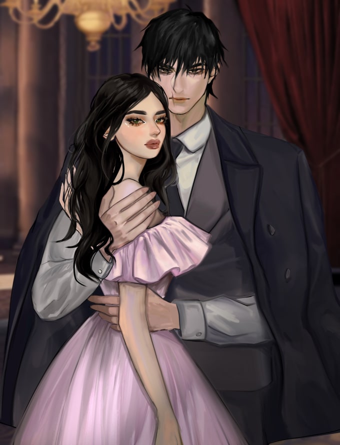 draw a cute couple with my art style