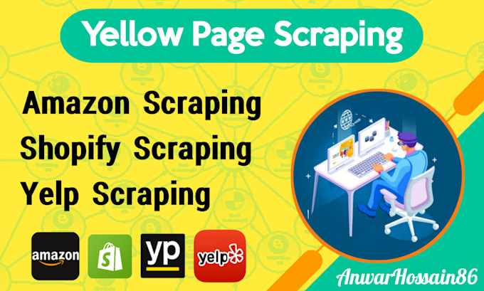 do fast yellow pages scraping, data mining any website scraping