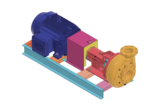 do 3d cad modelling and drawing using fusion 360, solidwork