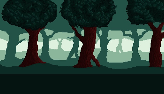 Draw a pixel art game background for you