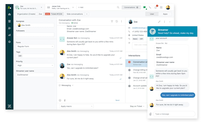 be your full time customer service, support client