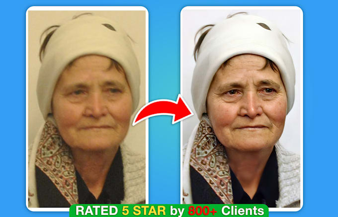 enlarge, sharpen, and noise reduce from your low resolution photos