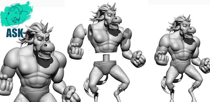 sculpting 3d printable model in zbrush