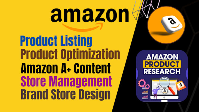 do amazon listings optimization, store design, a plus content, fba, and mcf