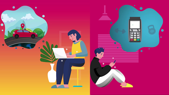 create 2d animated marketing or short video ads