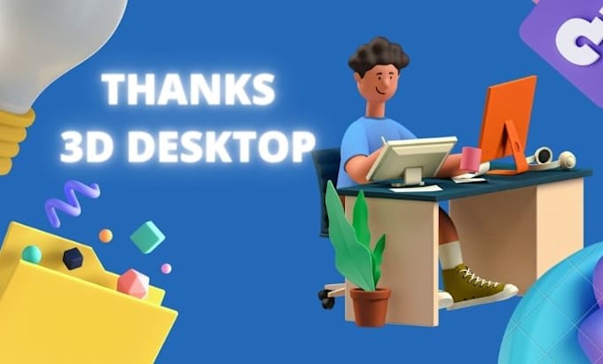 create an awesome and 3d desktop wallpaper