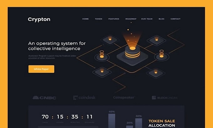 Create a beautiful and responsive website using html,css and javascript ...