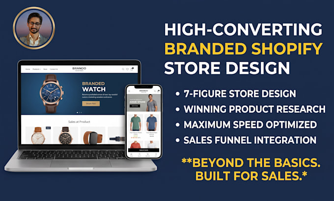 create highly converting shopify website or shopify store