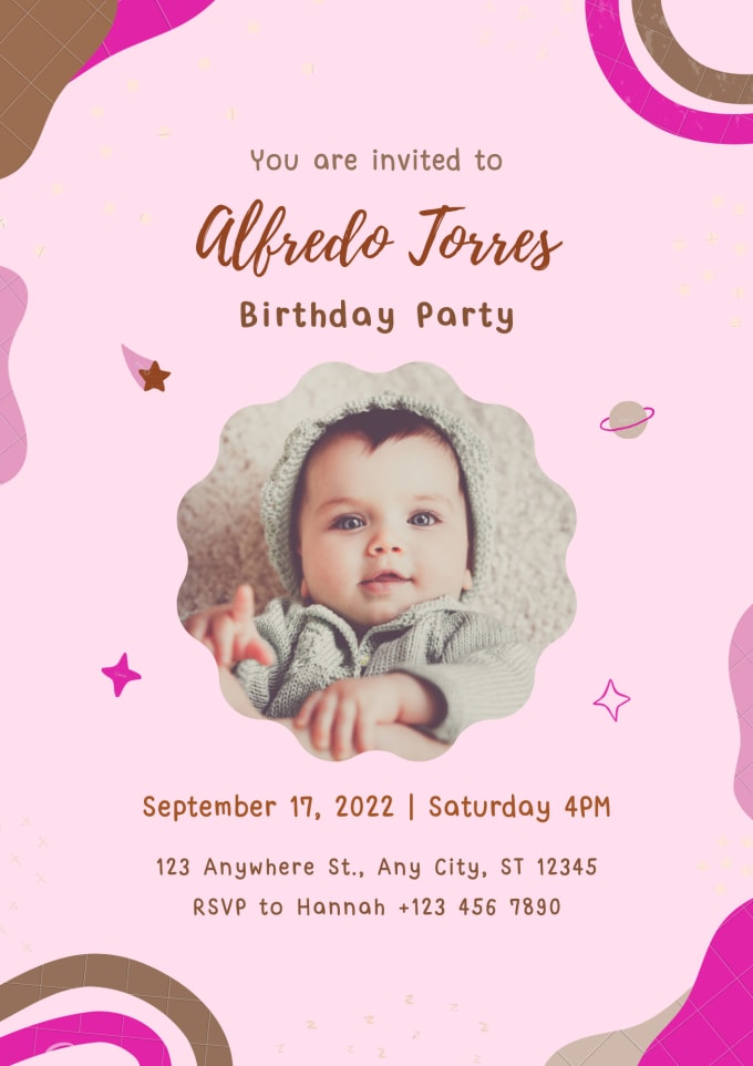 Create birthday party invitation card and wedding cards by Oroosa99 ...
