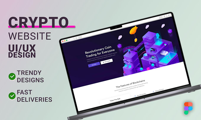 Create creative cryptocurrency and nft ui ux website design by ...