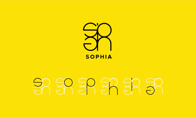 design a modern minimalist name logo with free animation