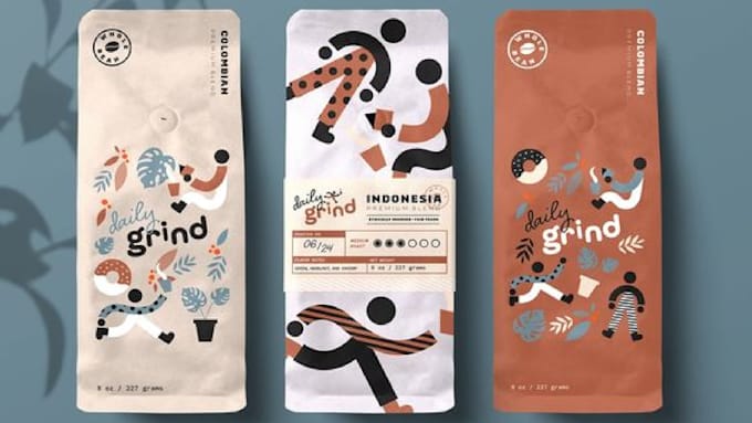 create amazing coffee, tea labels and packaging design