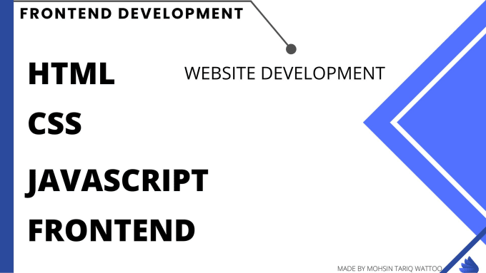 Do frontend development with html, css, and javascript by Ahsantarik ...