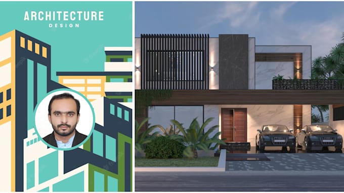 design and render of your house exterior, interior 3d design