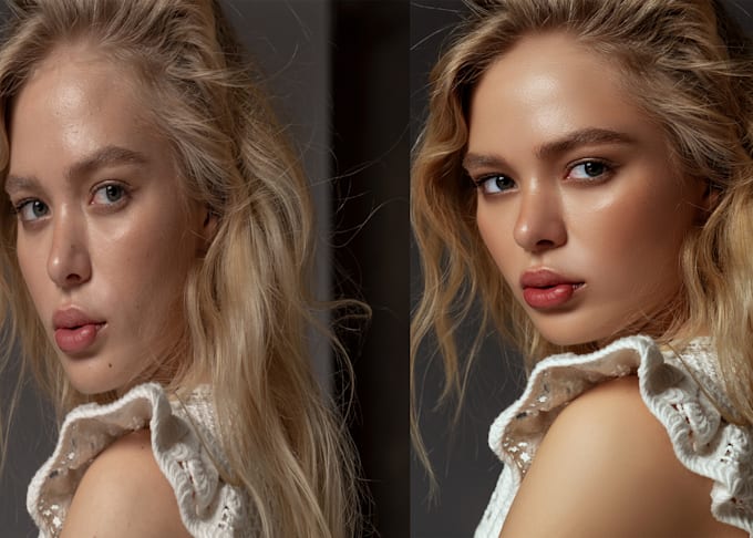do high end photo retouching, frequency separation etc