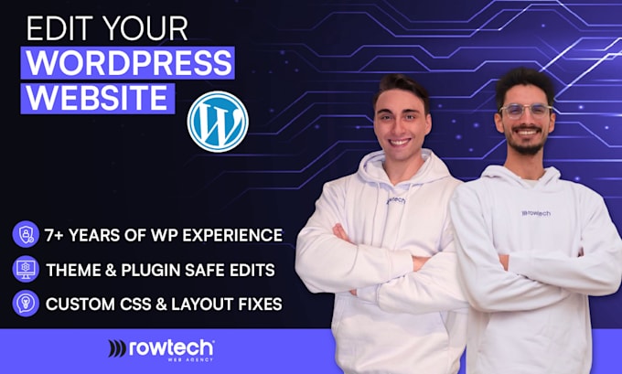 edit, redesign, update or clone your existing wordpress website