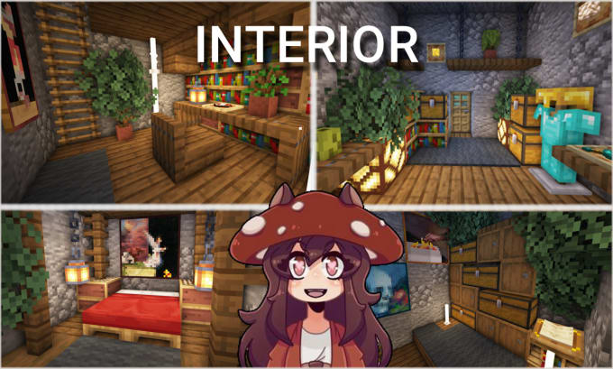 Make an interior for your minecraft house by Arichoo | Fiverr
