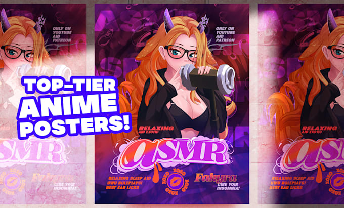 Do top tier anime posters, banners for events by Deiviarts | Fiverr