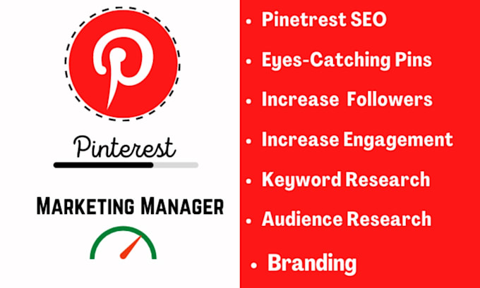 manage, grow and boost marketing as pinterest queen