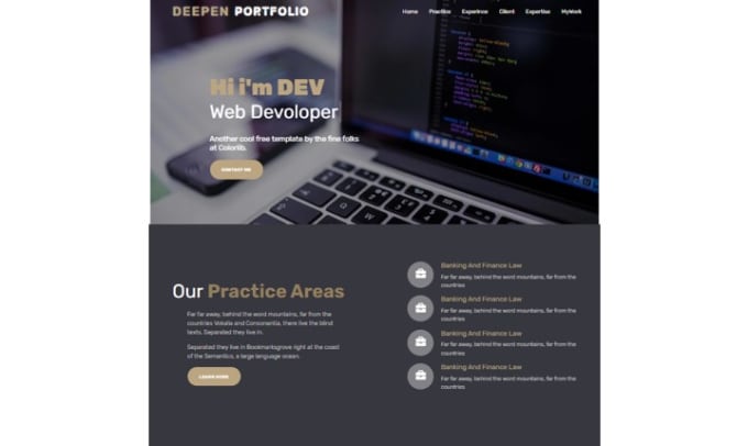Create responsive website using html css and js by Deepwn | Fiverr