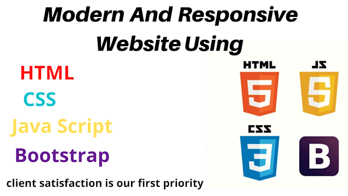 Create modern and responsive website using html css javascript and ...
