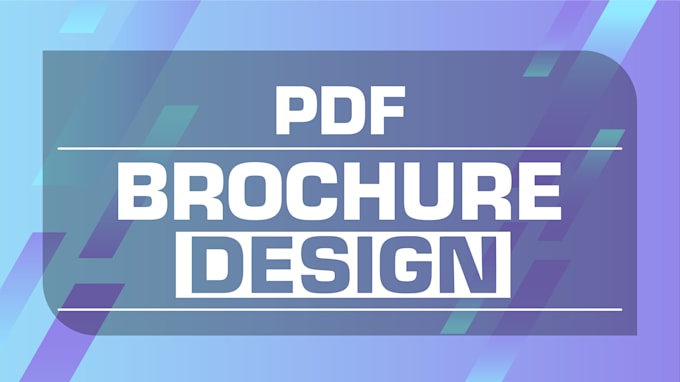 do pdf brochure design