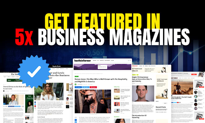 publish you in 5 business magazines