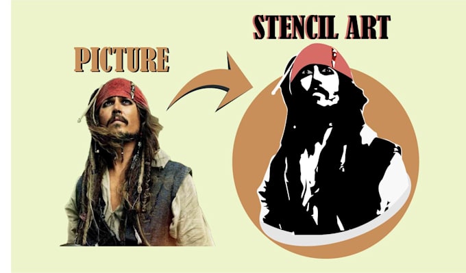 create silhouette vector or stencil art from an image