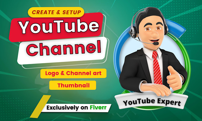 provide youtube channel create, setup, and manage service with SEO