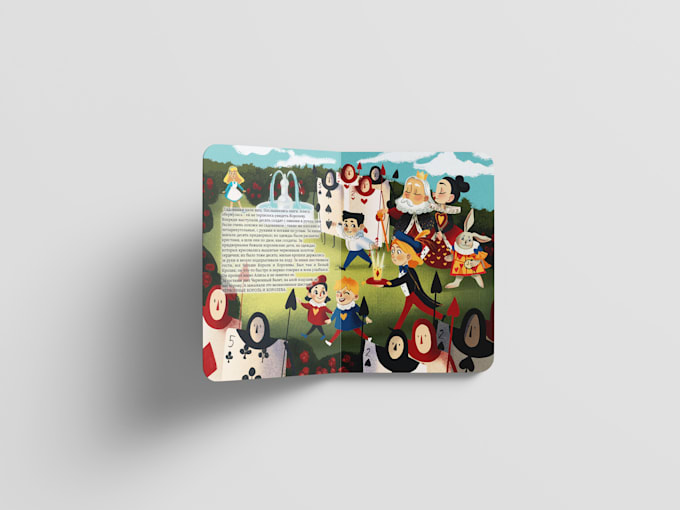 make a unique childrens story book illustration