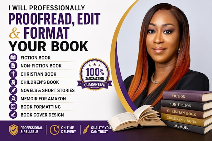 professionally proofread, edit, and format your book