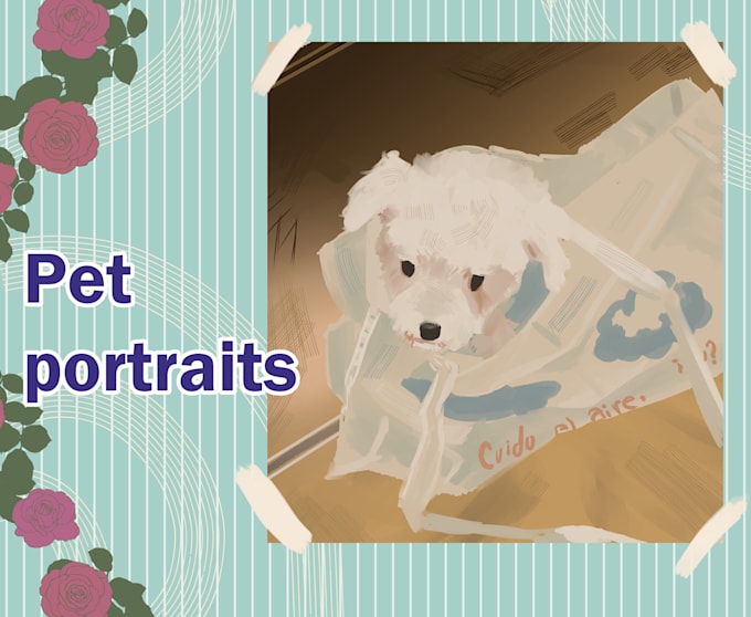 make a portrait of your pet for 15 usd