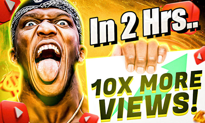 create youtube thumbnails that increase views and CTR in 1h