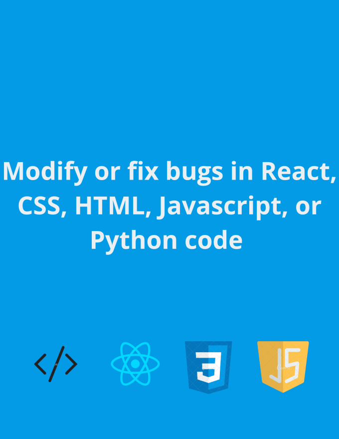 Fix bugs in your react, html, css, javascript code by Jesse_broxton ...