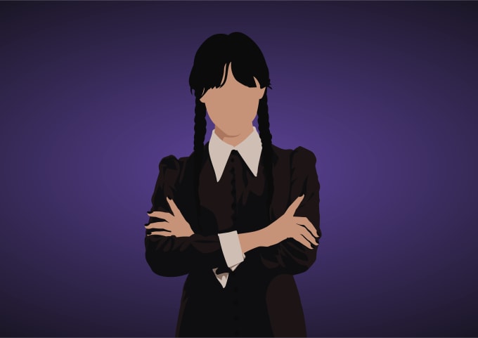 draw minimalist faceless vector portraits